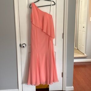 Azazie bridesmaid one shoulder dress